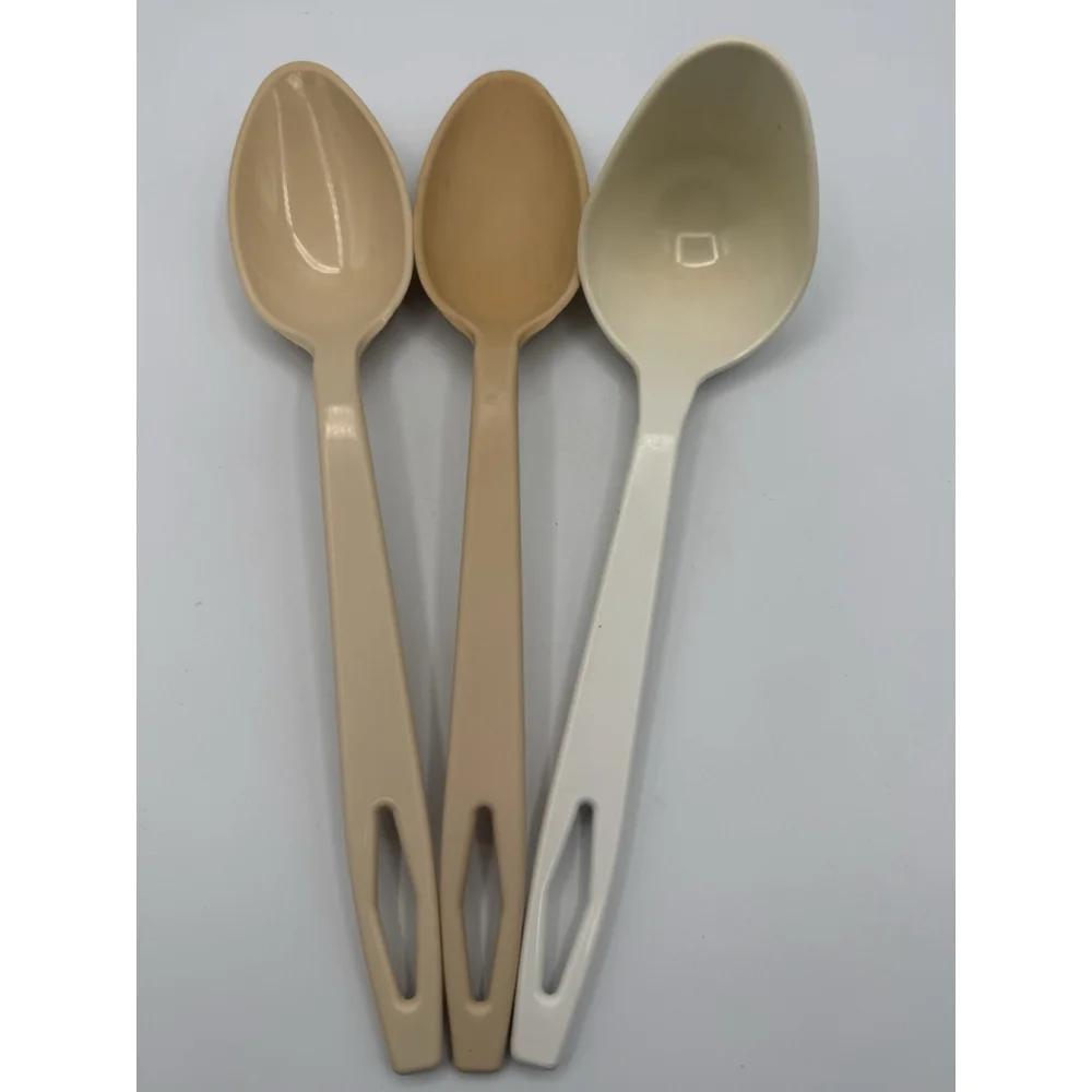 Lot 3 Vintage Tailor Made Nylon Utensils 2 Spoons, 1 Ladle USA